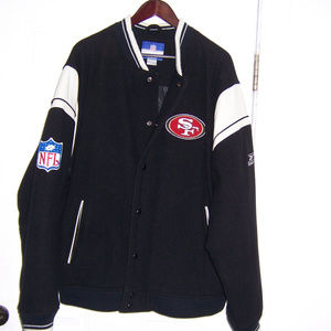 NFL TEAM APPAREL 49ERS VARSITY JACKET XL NWOT
